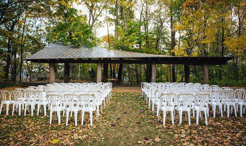 Schlitz Audubon Nature Center wedding venue