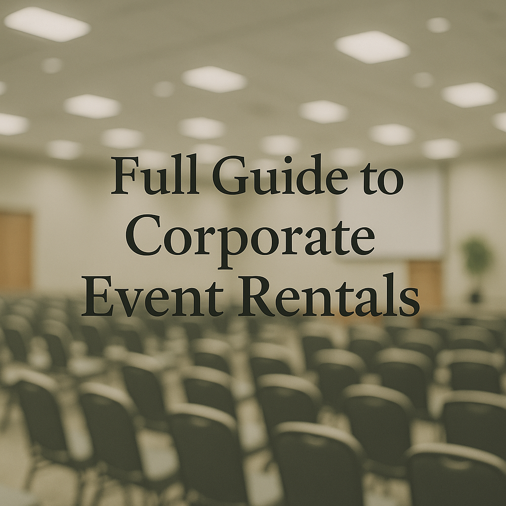 full guide corporate event rentals