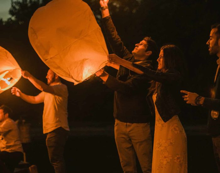 wedding paper kite celebration